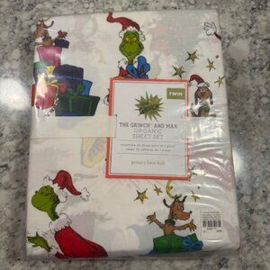 Pottery Barn Kids Grinch Organic Sheet Set- TWIN